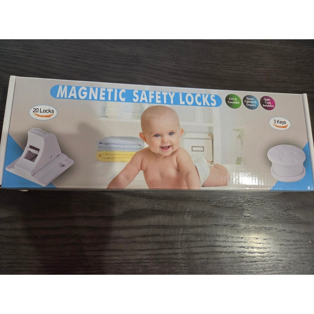 Eco-Baby Magnetic Safety Cabinet Locks 19 Locks 1 Key